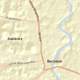 Burzenin Street Map