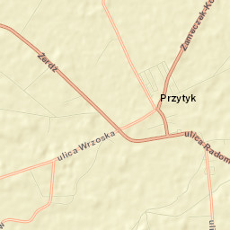 Przytyk Street Map