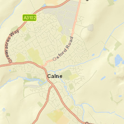40-121 Fynamore Gardens, Calne, Wiltshire Street Map