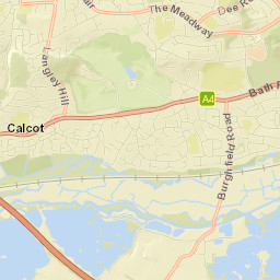 Calcot Street Map