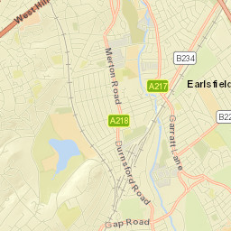 Earlsfield Street Map