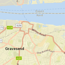 Gravesend Street Map