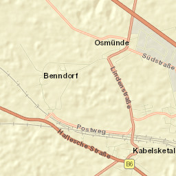 Gröbers Street Map