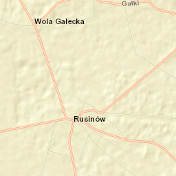 Rusinów Street Map