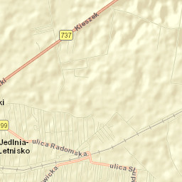 Jedlnia-Letnisko Street Map