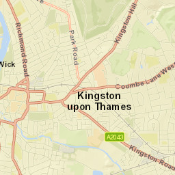 Kingston upon Thames Street Map