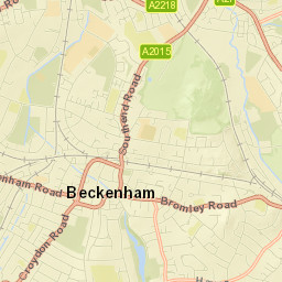 Beckenham Street Map