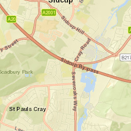 Sidcup Street Map
