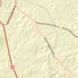 Ostrzeszów Street Map