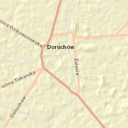Doruchów Street Map