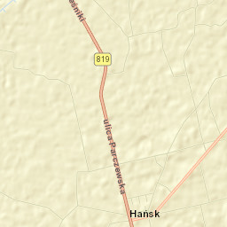 Hańsk Street Map