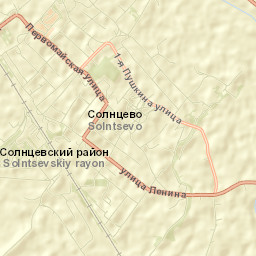 Solntsevo Street Map
