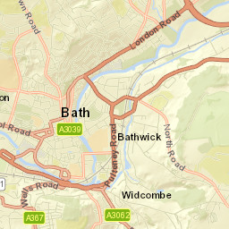Widcombe, Bath, Bath and North East Somerset BA1 Street Map