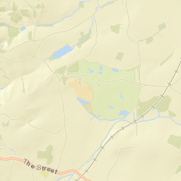 Stratfield Mortimer, adj Mortimer Station (Unmarked) Street Map