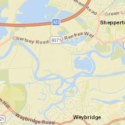 Shepperton Street Map