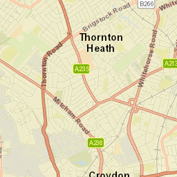 Thornton Heath Street Map