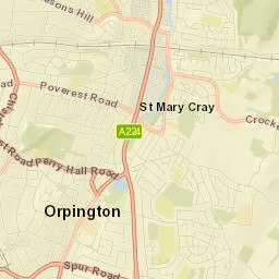 Orpington Street Map