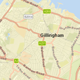 Gillingham Street Map