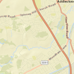 Addlestone Street Map