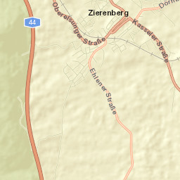Zierenberg Street Map
