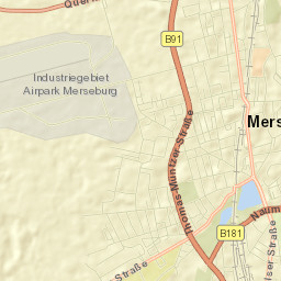 Merseburg Street Map