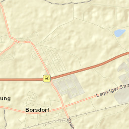 Borsdorf Street Map