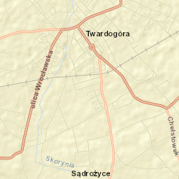 Twardogóra Street Map