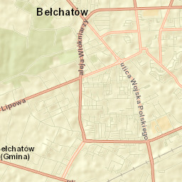 Bełchatów Street Map