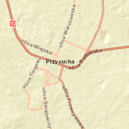 Przysucha Street Map