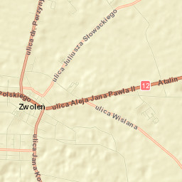 Powiat zwoleński Street Map
