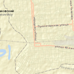 Borisoglebsk Street Map