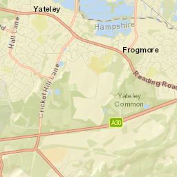 Yateley Street Map
