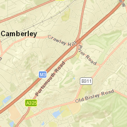Camberley Street Map