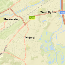 West Byfleet Street Map
