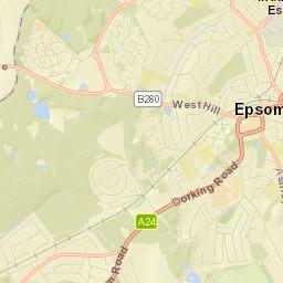 Epsom Street Map