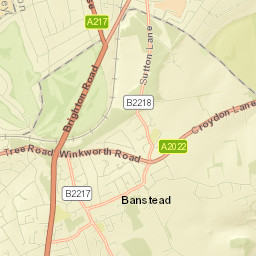 Banstead Street Map