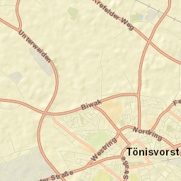Tönisvorst Street Map