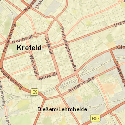 Krefeld Street Map