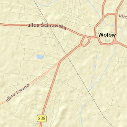 Wołów Street Map