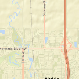 Airdrie Street Map