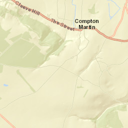 Compton Martin Street Map
