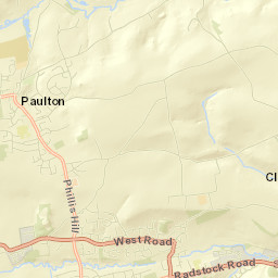 Radford Hill, Paulton, Radstock, Bath and North Street Map
