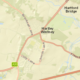 Hartley Wintney Street Map