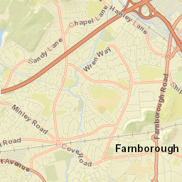 Farnborough Street Map