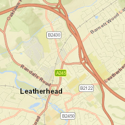 Leatherhead Street Map