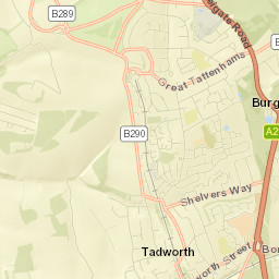 Tadworth Street Map