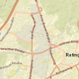 Ratingen Street Map