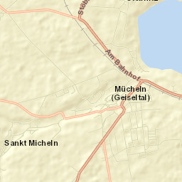 Mücheln Street Map