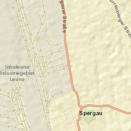 Spergau Street Map