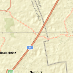 Kötzschau Street Map
